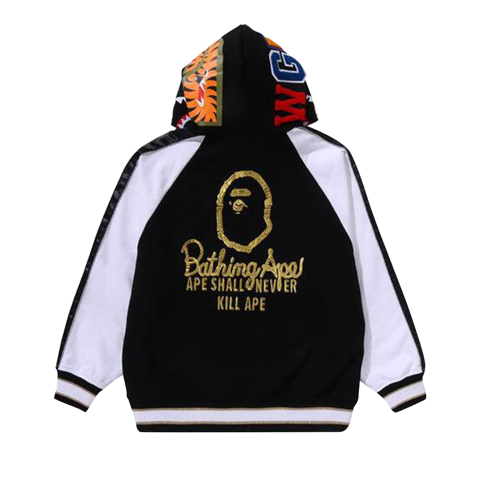 Buy BAPE Souvenir Shark Zip Hoodie Black 1K30 115 308 BLACK GOAT AU