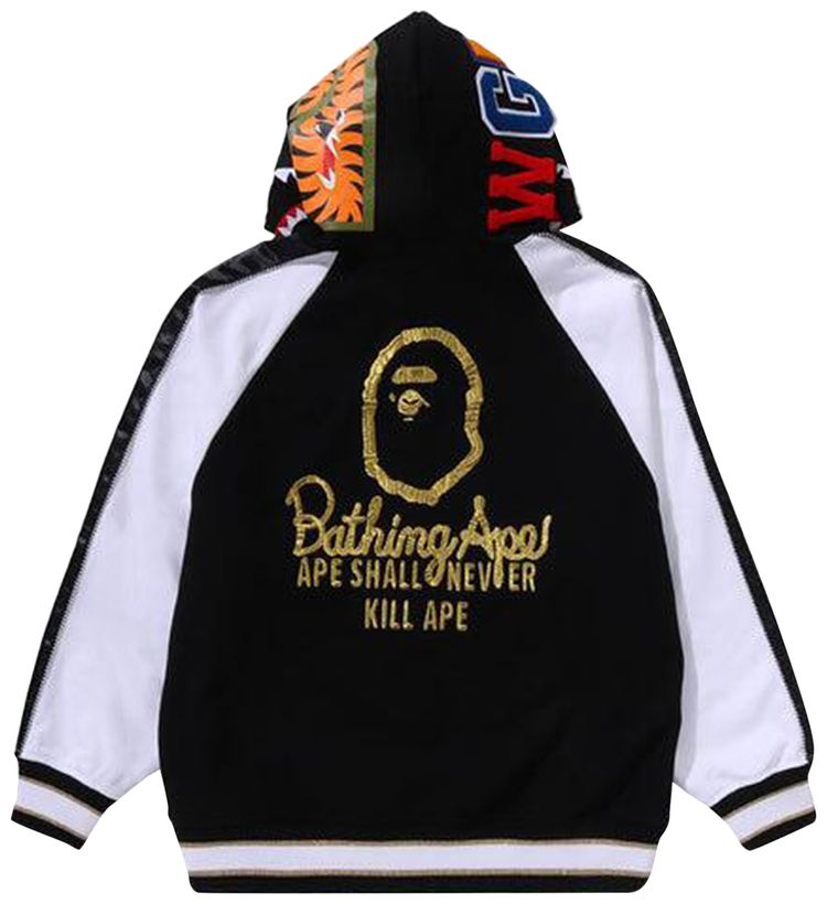 BAPE Souvenir Shark Zip Hoodie Black