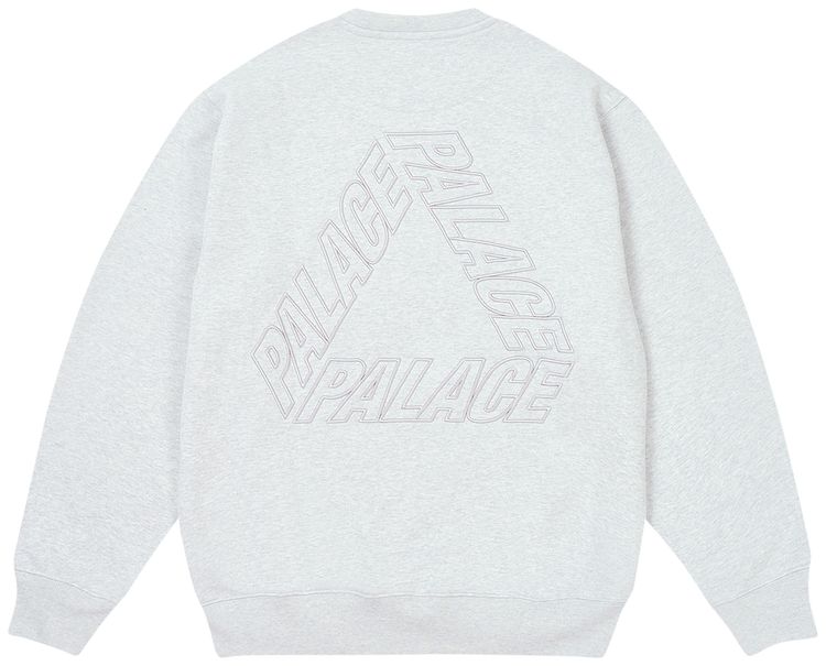 Palace Outline P 3 Crew Grey Marl
