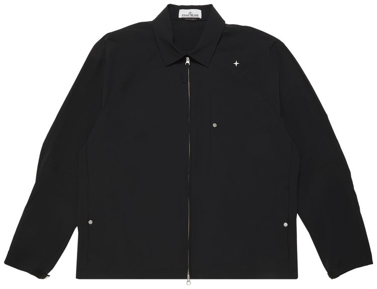 Stone Island Zipper Overshirt Black