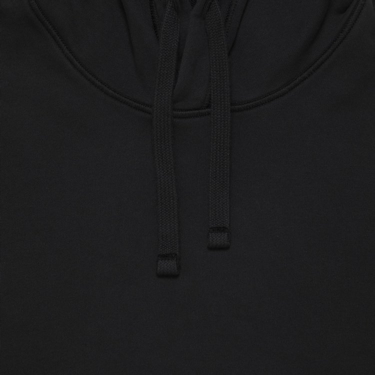 Stone Island Logo Patch Hoodie Black