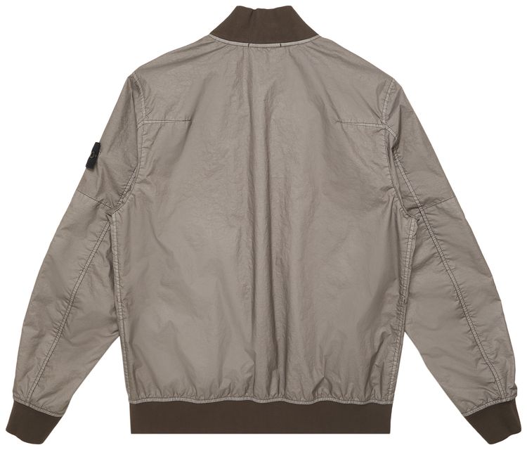 Stone Island Logo Patch Jacket Dove Grey