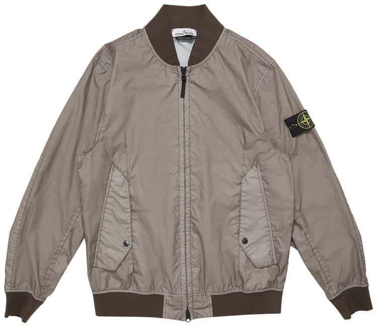 Stone Island Logo Patch Jacket Dove Grey