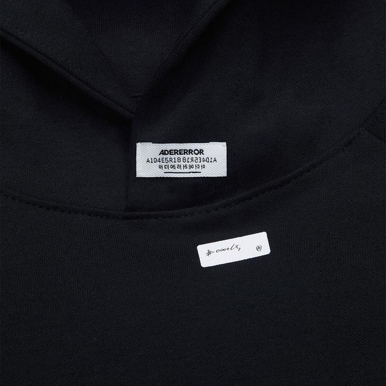 Ader Error Plain Hoodie Black