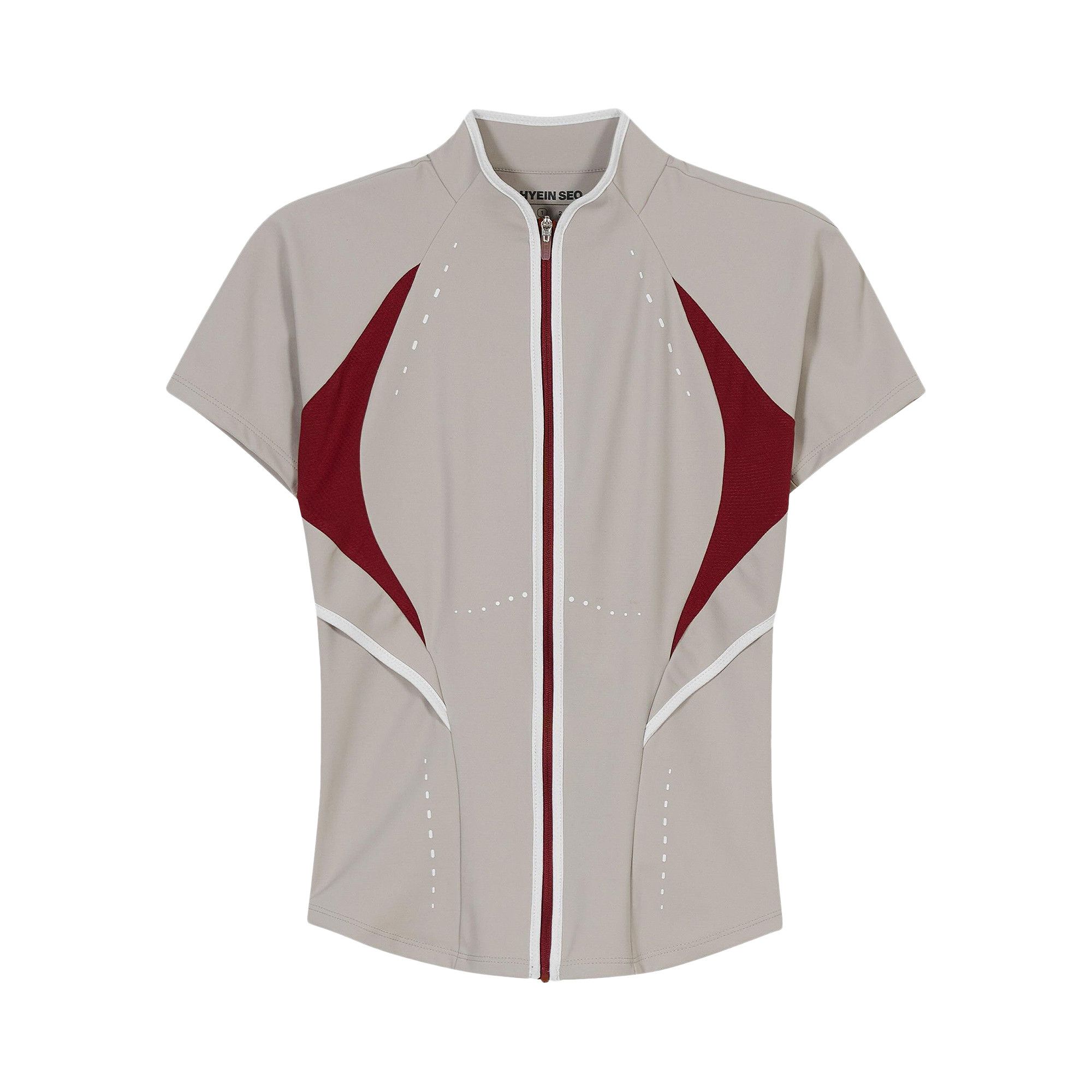 Buy Hyein Seo Slashed Zip Top 'Beige' - SS24 TS8BG BEIG | GOAT