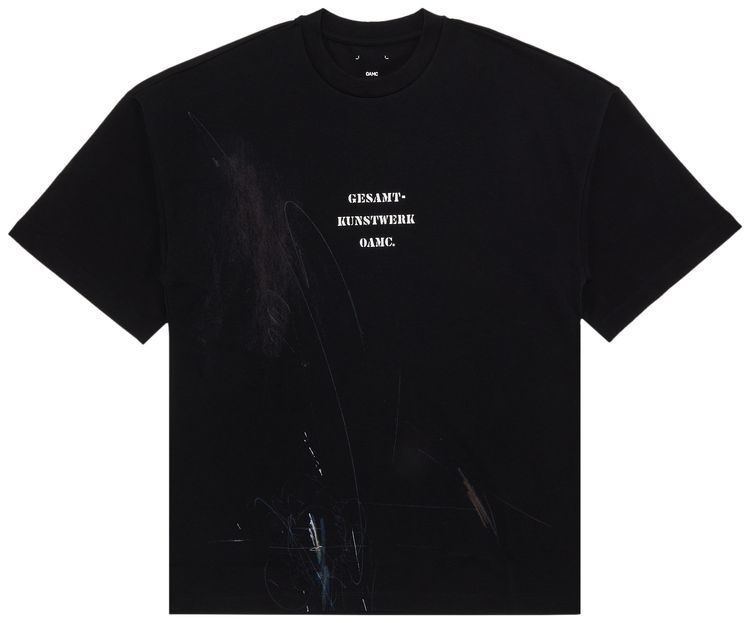 OAMC Scribble T Shirt Black
