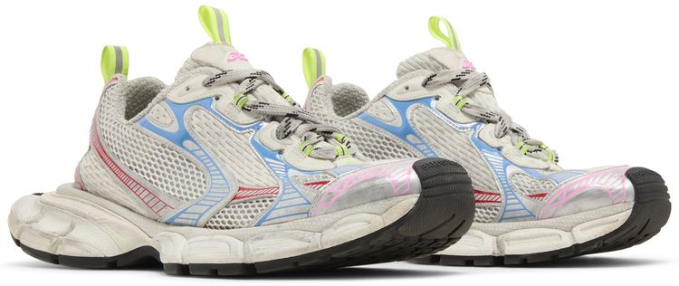 Balenciaga 3XL Sneaker Worn Out   White Blue Red