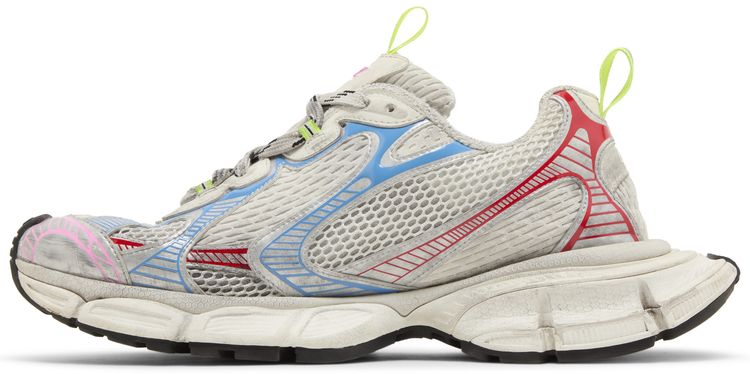 Balenciaga 3XL Sneaker Worn Out   White Blue Red