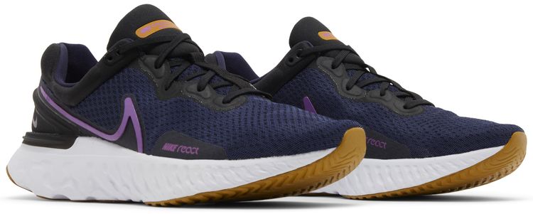 Nike React Miler 3 Blackened Blue Vivid Purple