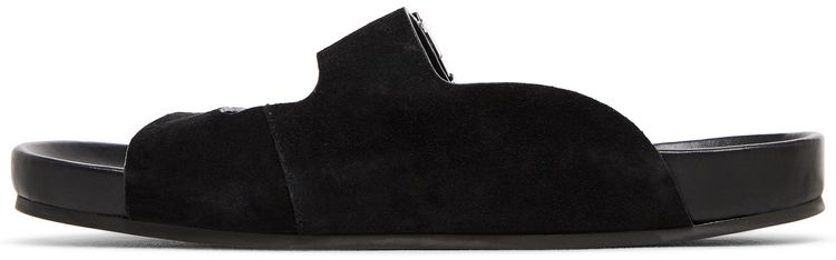 Lanvin Buckle Slides Black