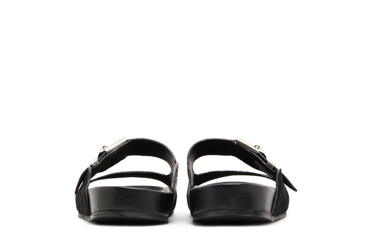 Lanvin Buckle Slides Black