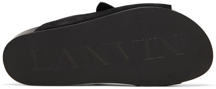 Lanvin Buckle Slides Black
