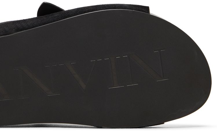 Lanvin Buckle Slides Black