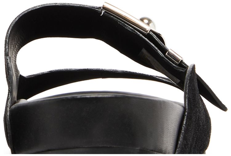 Lanvin Buckle Slides Black