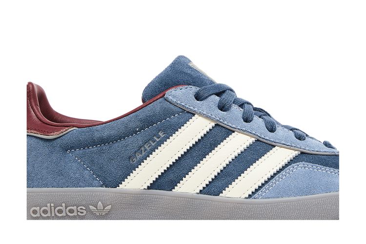 adidas Gazelle Indoor Crew Navy Burgundy - Crew Navy/Gold Metallic/Off White