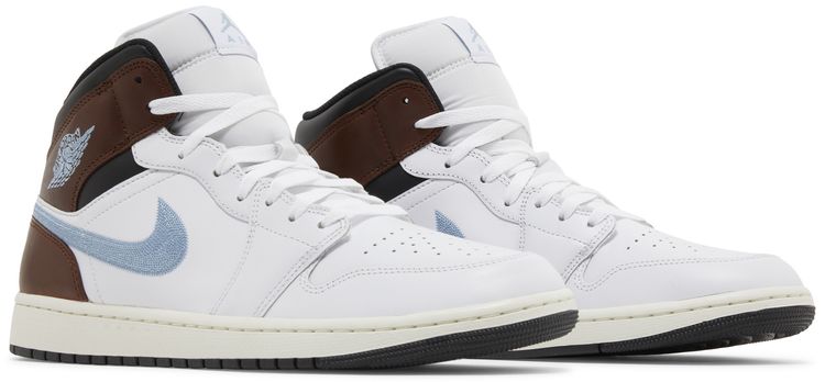 Air Jordan 1 Retro Mid SE Brown Blue Grey