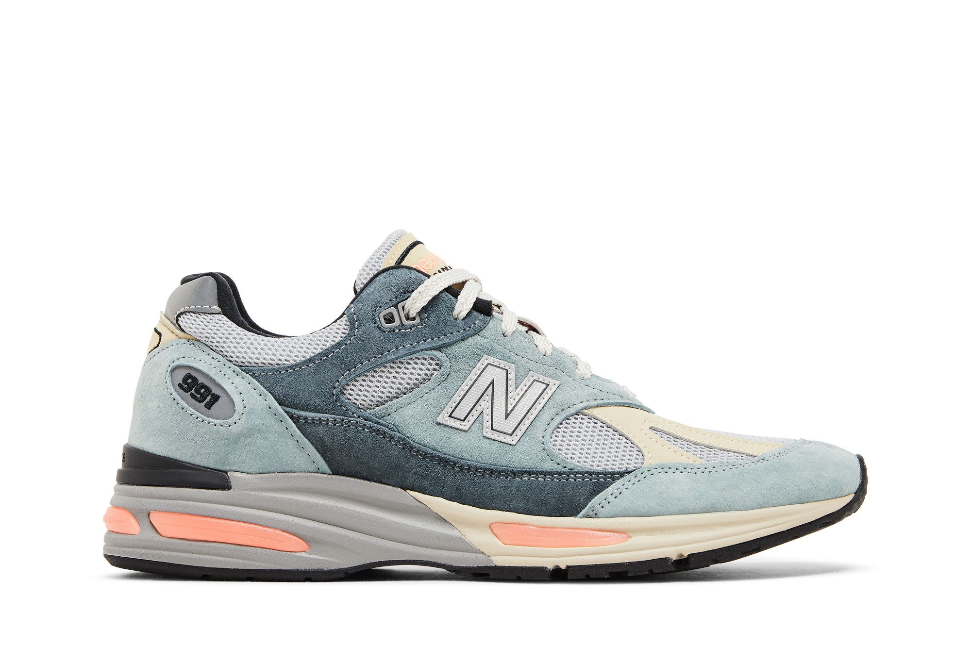 Buy New Balance 991v2 Made In England 'Silver Blue Turbulence