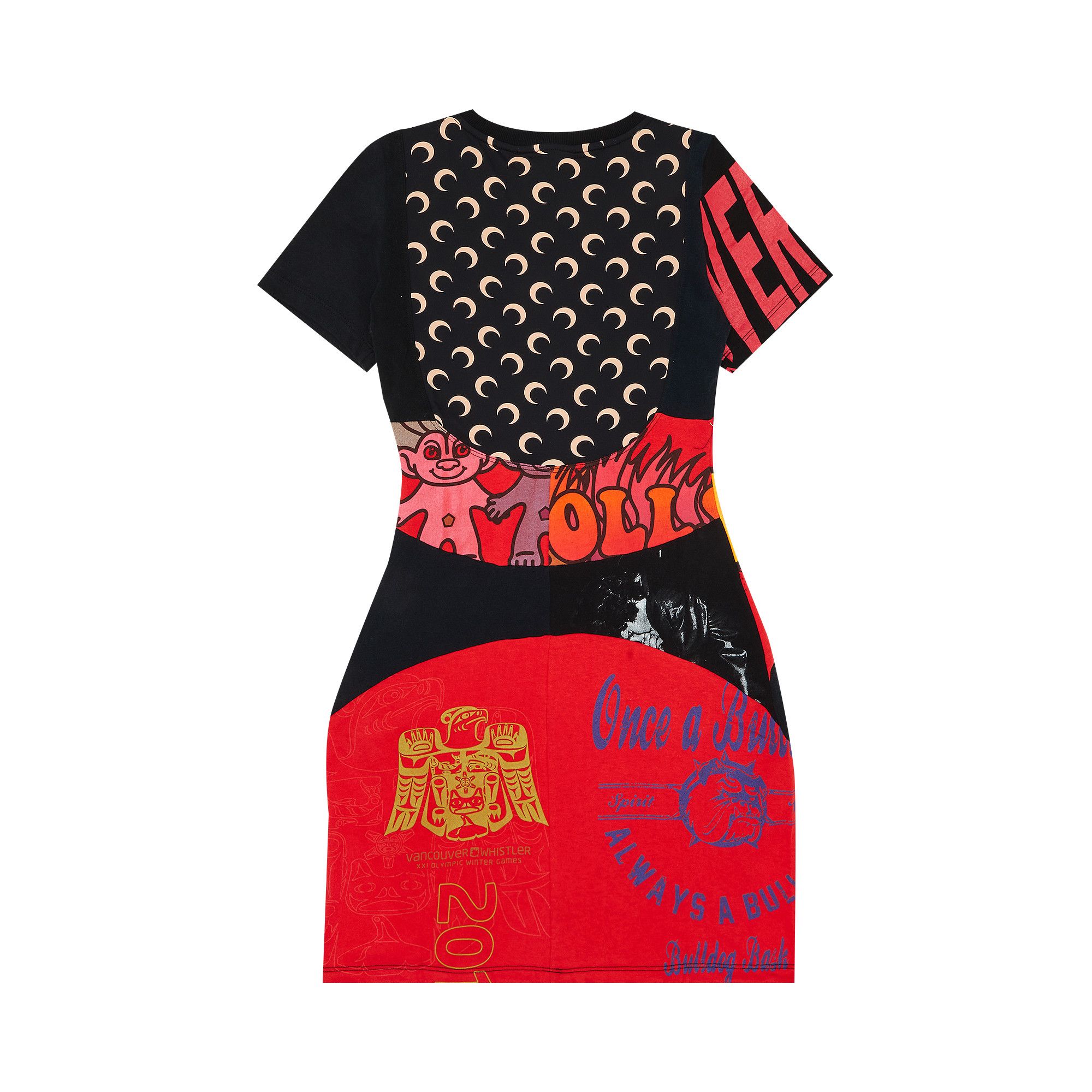 Buy Marine Serre Regenerated Graphic T-Shirt Mini Dress 'Red