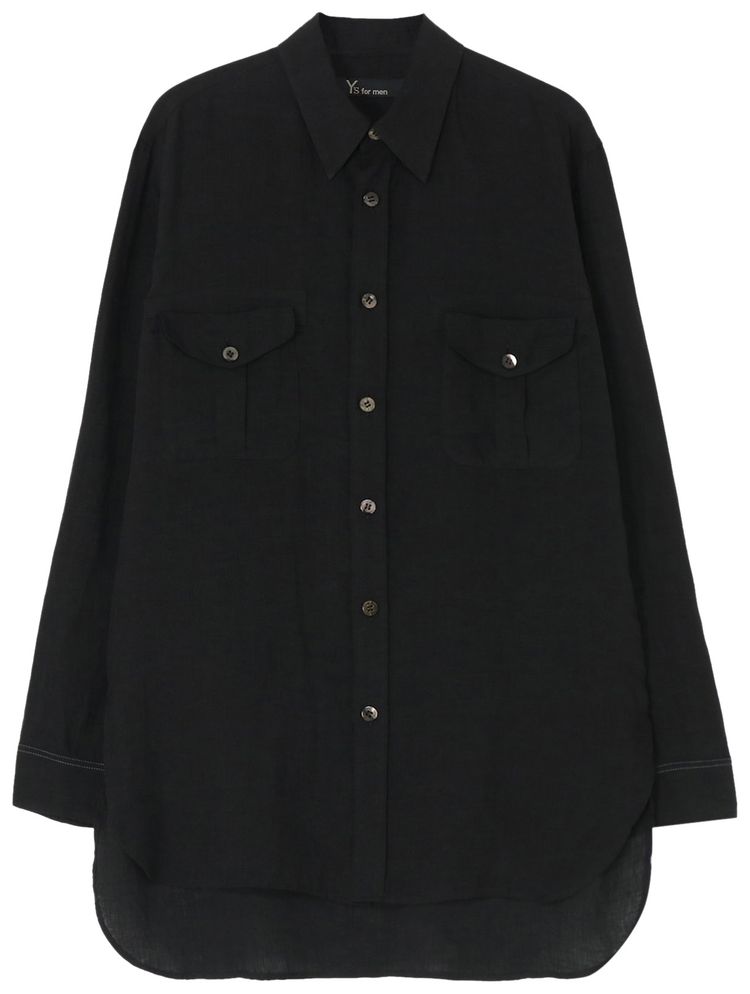 Y's Lawn Out Pocket Shirt 'Black'