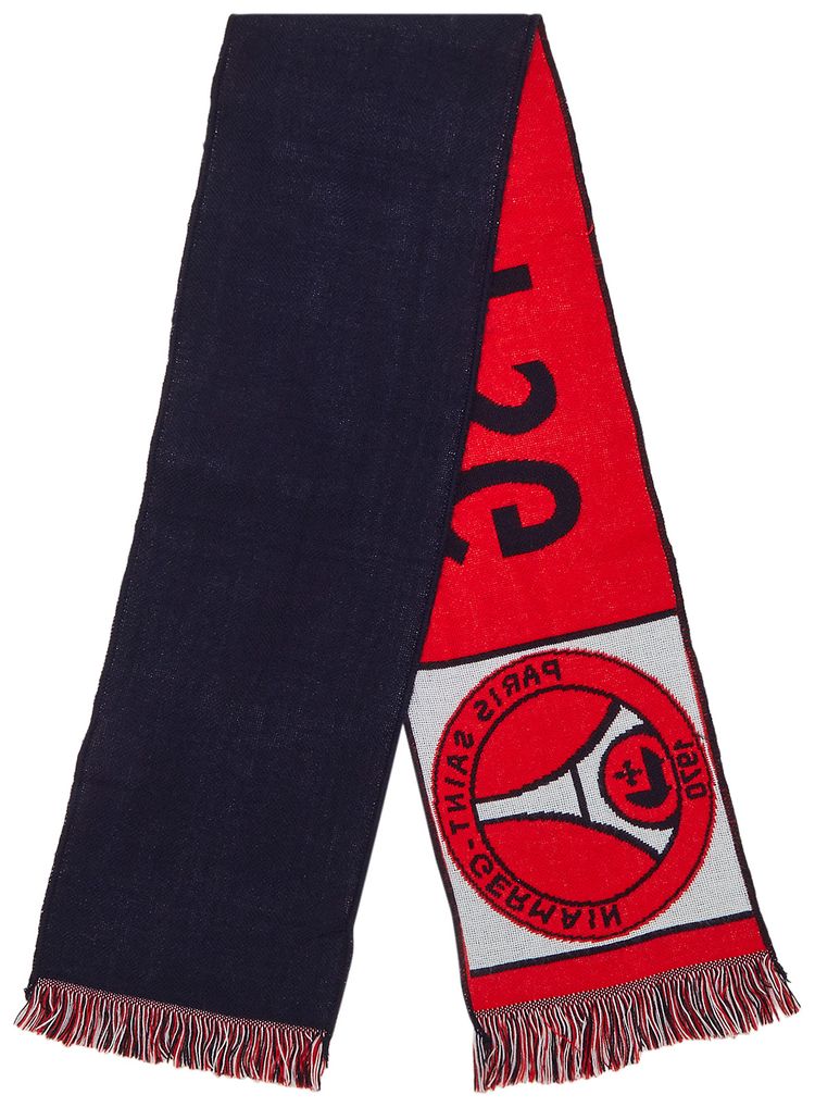 Vintage Paris Saint Germain Stadium Scarf RedNavy