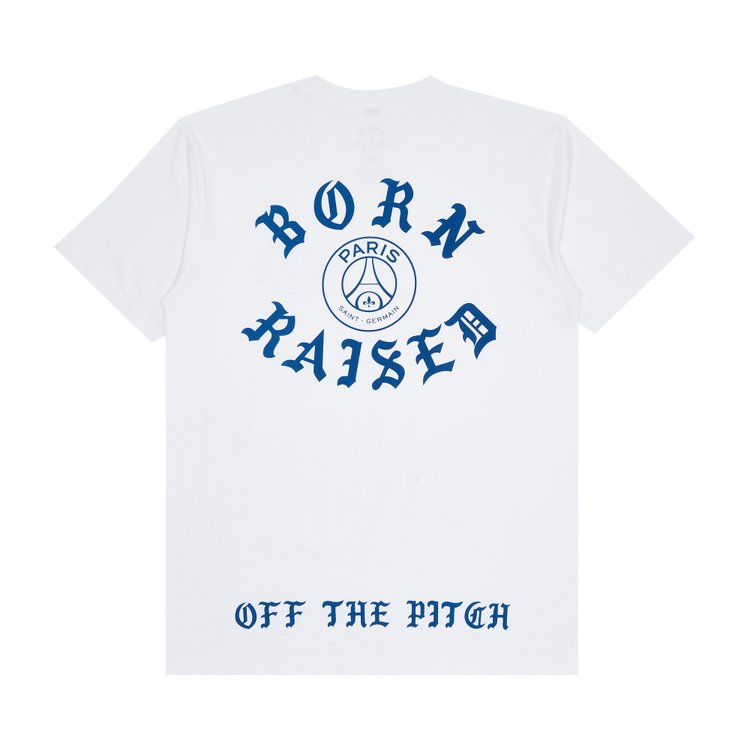 Paris Saint Germain x Born x Raised Off The Pitch Tee White