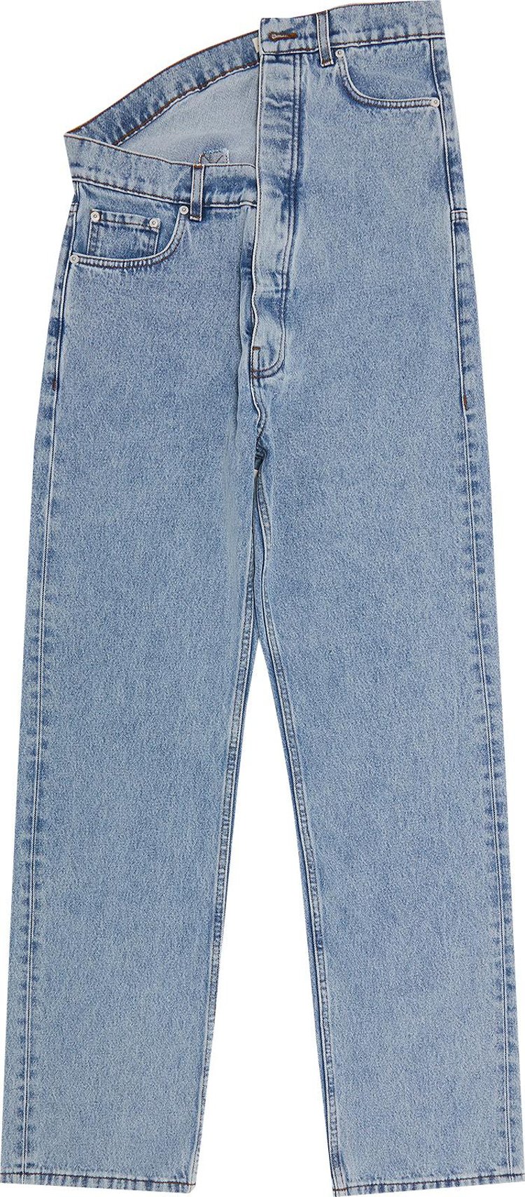 Y/Project Evergreen Asymmetric Waist Jeans 'Blue'