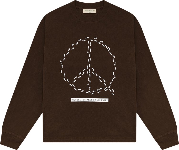 Museum of Peace & Quiet Peaceful Path Long-Sleeve Shirt 'Brown'