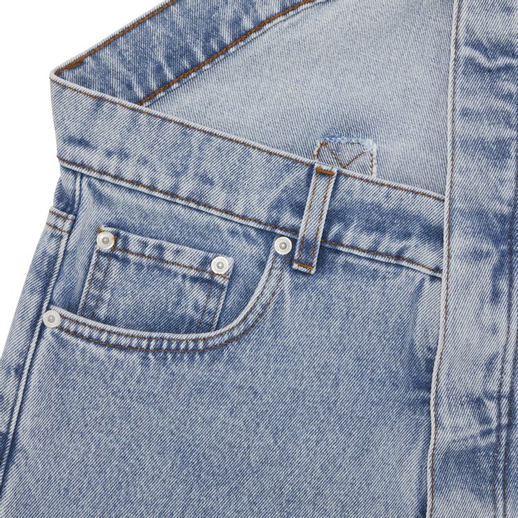 YProject Evergreen Asymmetric Waist Jeans Blue