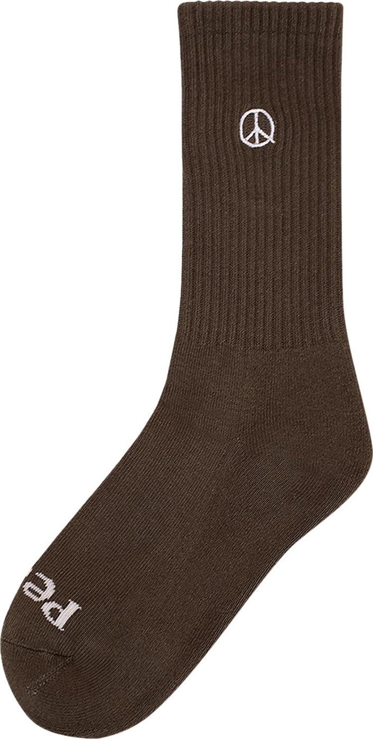 Museum of Peace & Quiet Icon Socks 'Brown'