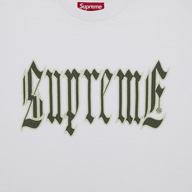 Supreme Old English Short Sleeve Top White