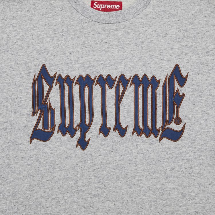 Supreme Old English Short Sleeve Top Heather Grey