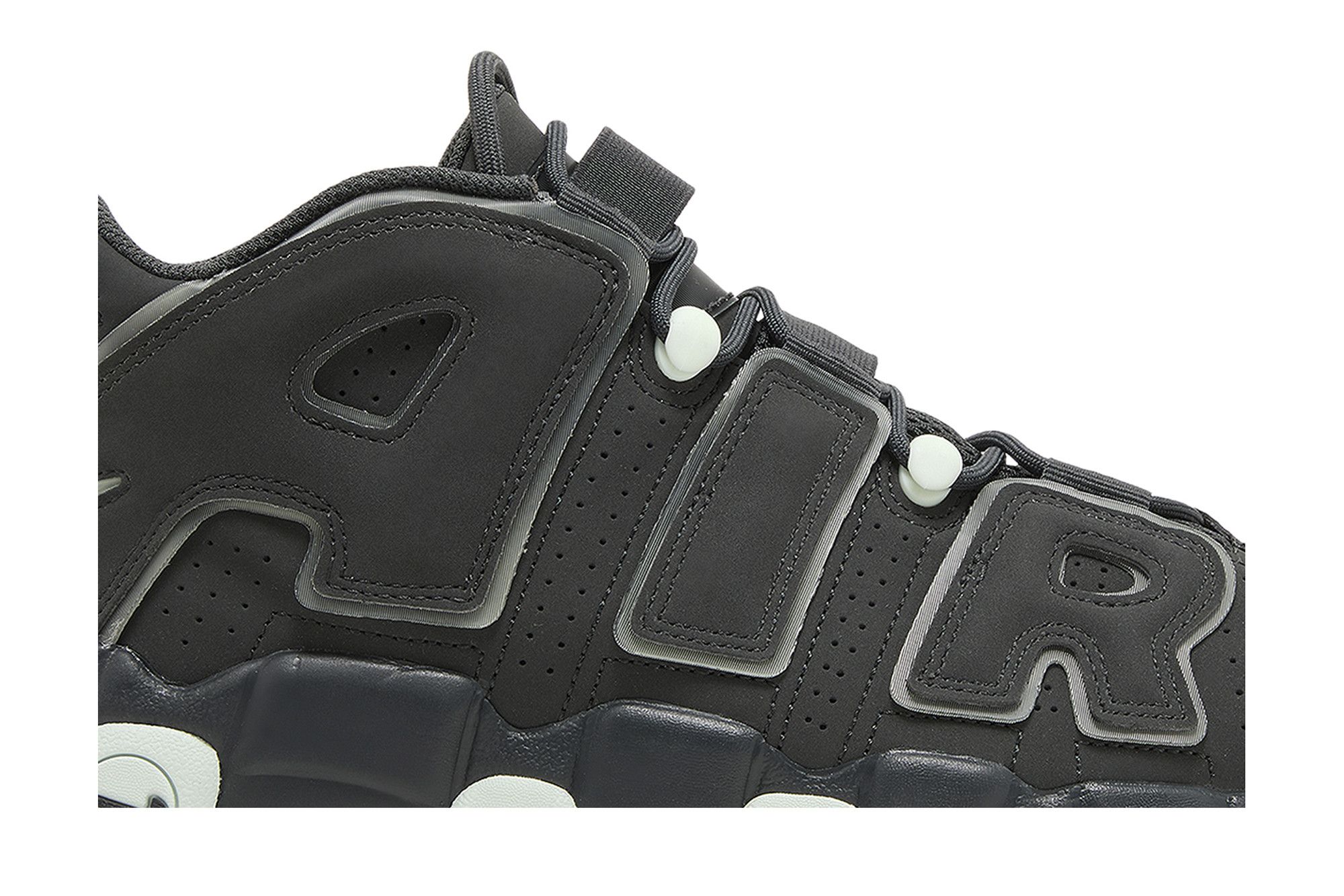 Grey black and white uptempos hot sale