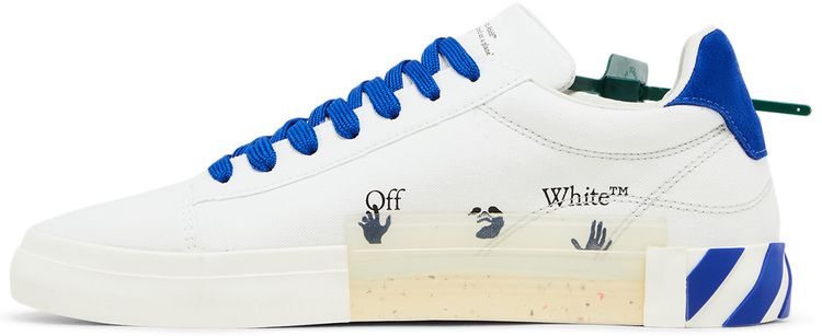 Off White Vulc Sneaker White Navy Blue