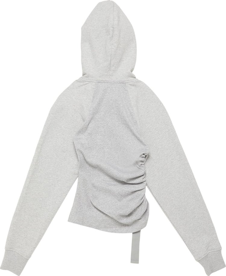 Dion Lee Safety Slider Hoodie Grey Marle