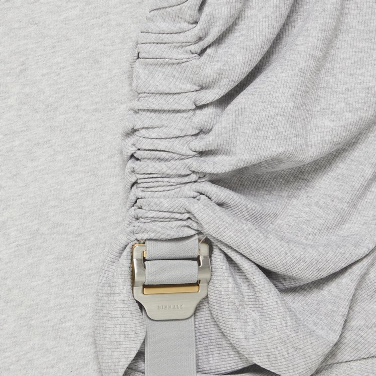 Dion Lee Safety Slider Hoodie Grey Marle