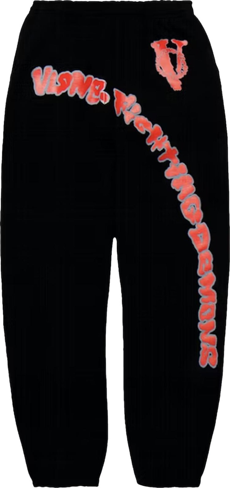 Vlone x Juice WRLD FD Circle Sweatpants Black