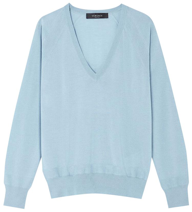 Versace Lightweight Knit Sweater Blue
