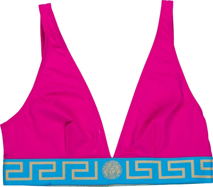 Versace Greca Border Bikini Top 'Multicolor'