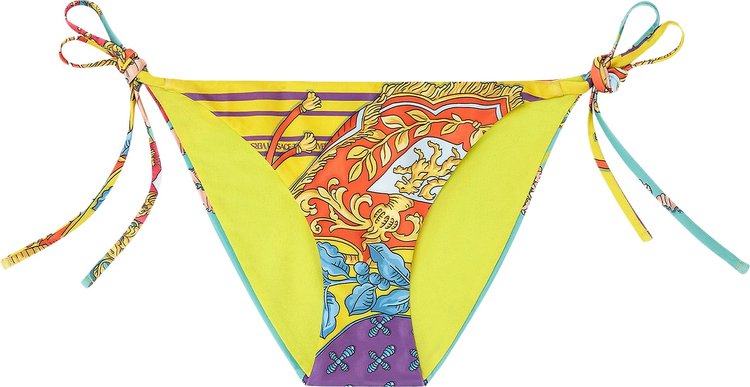 Versace Barocco Goddess Bikini Bottoms 'Multicolor'