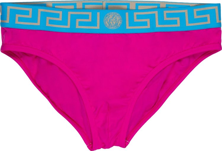 Versace Greca Border Bikini Bottoms Multicolor