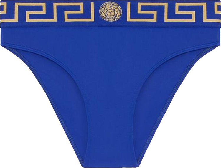 Versace Greca Border Bikini Bottoms 'Purple'