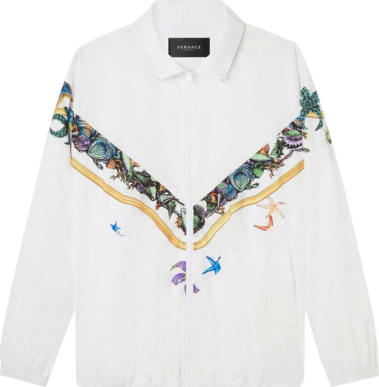 Versace Tresor De La Mer Full Zip Track Jacket White