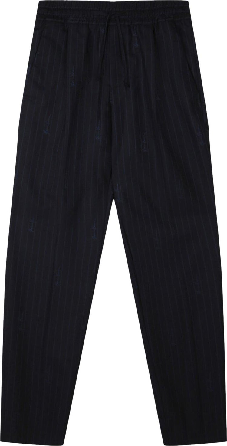 Versace Pinstripe Trousers 'Blue'