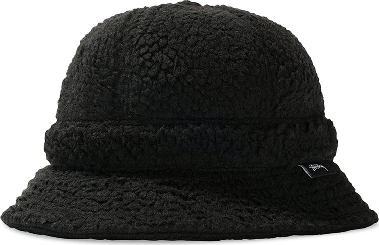 Stussy Sherpa Fleece Bell Bucket Hat 'Black'