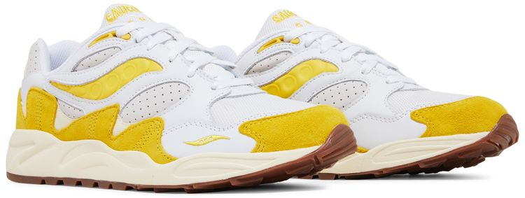 Grid Shadow 2 Ivy Prep   White Yellow