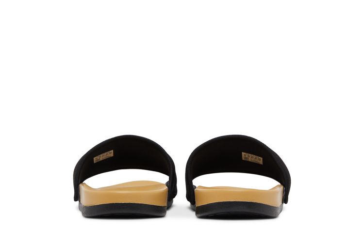 Adidas Adilette Comfort Slides Black Golden Beige
