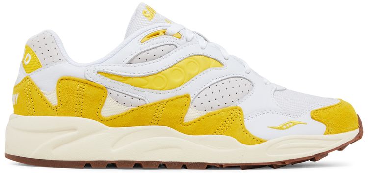 Grid Shadow 2 Ivy Prep   White Yellow