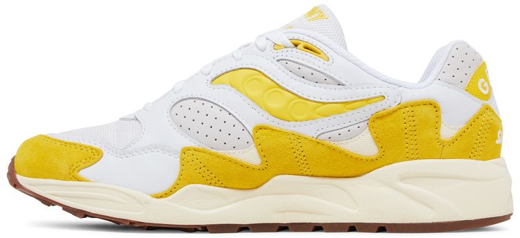 Grid Shadow 2 Ivy Prep   White Yellow