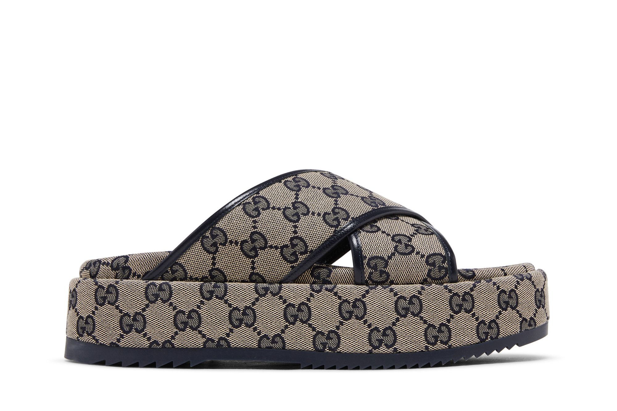 Buy Gucci Wmns GG Platform Slide Sandal 'GG Motif - Beige