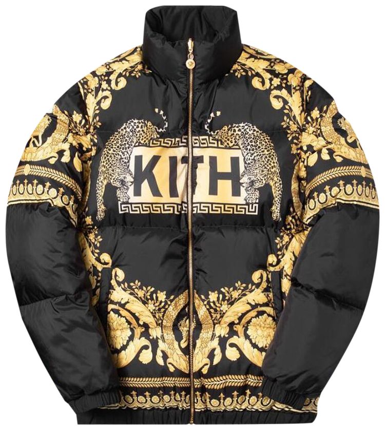 Kith x Versace Blouson Piumino Nero Oro